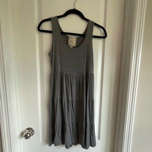 Small, Pink Rose, gray beach coverup